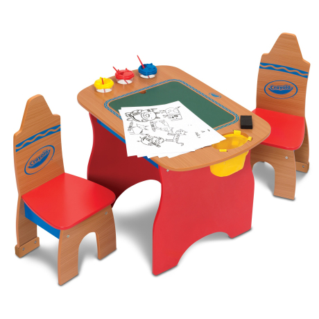 Grow n up crayola wooden table & chair set online